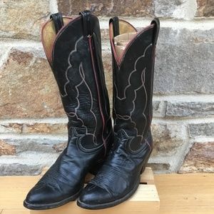 Tony Lama Men’s Black Dressy Cowboy Boots